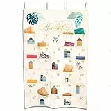 Papierdrachen Ramadankalender als Wandkalender aus Stoff zum Befüllen - colorful - hochwertig bestickt - Stoffbeutel - Baumwolle - wiederverwendbar - Set 5