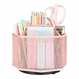 EXERZ 360 Drehbarer Schreibtisch-Organizer, Spinnen Halter, Drehbares Aufbewahrungssystem. Rutschfeste Basis