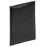 walther design Lederetui Ausweis schwarz bis 11x7 cm mit 6 Einsteckhüllen 582000052