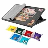 GOURDBRO Puzzlebrett bis 1000 Teile mit 6 Puzzle Sortierer & Staubschutzdeckel -Tragbarer Puzzletisch Filz - Leichtgewicht Puzzle Board mit rutschfeste Oberfläche Geschenk für Erwachsene