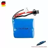 Original Li-ion 18350 Akku 7.4V 600mAh für RC Boot Boat Speedboot von Skytech, JJRC, E T, Rayline, Gizmovine Sgile Torro usw, SM-2P Stecker, Ersatzakku für Fahrzeug, Panzer, Flugzeug, Bagger, Auto