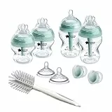 Tommee Tippee Advanced Anti-Colic Neugeborene Babyflasche Starter Kit, langsam fließende brustähnliche Sauger und einzigartiges Anti-Kolik-Belüftungssystem, verschiedene Größen