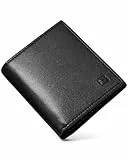 GITYGAO Geldbörse Herren, 2-Fach Bi-Fold, Ultradünn & Kompakt - Leder Geldbörse mit Geldfach - Elegantes Geschenk für Businessleute