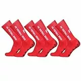 Lixada Fußballsocken Kinder Herren Stutzen Stutzenstrumpf,Unisex Outdoor-Sport-Laufsocken Kompressionsstretch-Socken Sportliche Fußball-Fußball-Socken Anti-Rutsch-Socken mit Griffen,3 Paar（39-46）