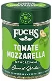 Fuchs Gourmet Selection Mediterran – Tomate Mozzarella Gewürzzubereitung, nachfüllbares Tomate Mozzarella Gewürz, Gewürzmischung mit Kräutern, für vielfältige Mozzarella-Variationen, vegan, 80 g