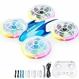 Mini Drohne für Kinder, Mini drohne Spielzeug ab 6+ Jahre, Drone Quadrocopter mit LED Lichter, 3D Drehung, Kopflosem Modus und 3 Akkus, Weihnachten Geburtstags Geschenke für Kinder und Anfänger