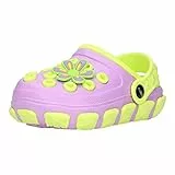 FUZZIO Kinder Sesulki Eva Clogs Latschen Violett Grün 28/29