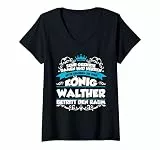 Sehr Geehrte Damen Und Herren König Walther T-Shirt mit V-Ausschnitt