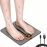 EMS Fußmassagegerät, Fußmassagegerät Elektrisch mit 8 Modi und 19 Intensitäten, F4 Tragbare Faltbare Fuß massagegerät für Muskelentspannung, Schmerzlinderung, Durchblutungsförderung für Zuhause, Büro
