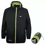 Trespass Unisex Bunda Qikpac Kompakt Zusammenrollbare Wasserdichte Regenjacke, Schwarz (Black), XXL EU