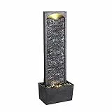 Peaktop - Garten Terrasse Stein 38 Zoll aufrechter Wasserfall Brunnen RJ-19041-EU