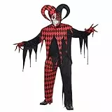 (PKT) (844205-55) Adult Mens Krazed Jester Costume (Extra Large)
