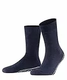FALKE Stoppersocken Homepads M Hp Wolle Baumwolle rutschhemmende Noppen 1 Paar, Blau Marine 6120, 43-46