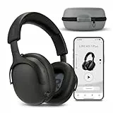 MEDION Over Ear Kopfhörer HX-1 Plus (kabellos, Feed Forward Noise Cancelling, Bluetooth 6.0, Wireless, 5+1 EQ Presets, bis zu 100 Stunden Akkulaufzeit, IPX4 Spritzwasserschutz) schwarz