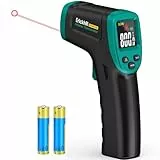 ERICKHILL Infrarot-Thermometer -50℃~800℃, berührungsloses digitales Laser-Temperaturmessgerät mit LCD-Anzeige, einstellbarer Emissionsgrad – geeignet zum Kochen/Grillen/Einfrieren/Industrie, Schwarzgr