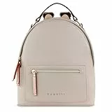 bugatti Ella Rucksack klein für Damen, modischer Tagesrucksack aus Kunstleder, beige