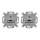 2 x Rutenbeck UAE - Cat. 6A iso Universal-Anschlussdose/Datendose LAN 136104030, 1-fach RJ45, 10 Gbit/s, Unterputz, geschirmt