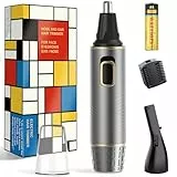 NUMIFUN Nasenhaartrimmer Herren, 2 in 1 Ohrhaarschneider und Nasenhaarentferner für Männer und Frauen, Schmerzloser Epilierer für Augenbrauen und Lippen, IPX7 Wasserdicht, Einfache Reinigung