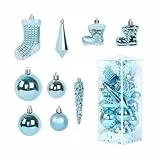 farbenfrohe Anti-Zerstörungskugeln, Kugelornamente, Mehrfarbig, 21er-Pack(Blue)