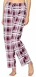 Merry Style Damen Schlafanzugshose MPP-001(Weinrot/Kariert, M)