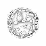 Musikalische Note Bead Charm, Charme für Armband, Kompatibel mit Pandora Armband Halskette
