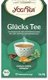 Yogi Tea Bio Glücks Tee Ayurvedische Kräuterteemischung mit Zimt, Hopfen und Orangenschale, 17 Beutel, 34g