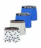 Trendy Boy Jungen Baumwoll-Boxershorts Unterwäsche, 4er-Pack – Ultraweiche Boxer Briefs, Mehrfarbig, Größen 6-16 Jahre (B717, 11-12 Years)