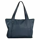 TOM TAILOR Yuma Damen Shopper Umhängetasche Reißverschluss Groß Blau