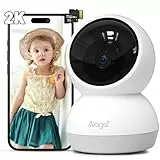 Alaga Security Indoor Cam 2K Überwachungskamera Innen, WLAN, Schwenkbar, Kameraüberwachung Innen, mit Nachtsicht Enthält 64GB Speicherkarte