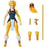 Masters of The Universe Origins & Thundercats Actionfigur Geparda, bewegliches 1980er Crossover-Spielzeug, ca. 14 cm groß, abnehmbare Rüstung, Stab und Mini-Comic, JFW94