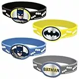 Unique Party 77531 Partygeschenke - Batman-Silikon-Armbänder - 4er-Pack