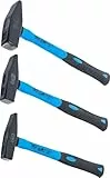 BGS 3845 | Schlosserhammer-Satz | Fiberglasstiel | DIN 1041 | 300/500 / 800 g | 3-tlg. | Hammer-Set