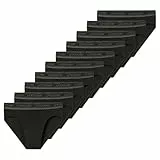Uncover by Schiesser - Cotton - Rio Slip/Unterhose - 10er Pack (XXL Schwarz)