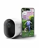 Arlo Pro 5 Überwachungskamera Aussen WLAN, 2K+ HDR Video, Kabellos, Verbesserte Farbnachtsicht, 160° Blickwinkel, Spotlight, 2-Wege Audio, Alarm Sirene, Secure Testzeitraum, 1er Set, Weiß