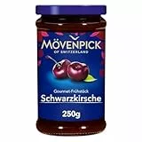 Mövenpick Gourmet-Frühstück Schwarzkirsche, hochwertiger Premiumaufstrich Fruchtaufstrich, 250 g