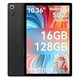 Ainmel Android-Tablet, 10 Zoll mit Octa-Core-Prozessor, 10GB RAM 128 GB ROM, 1 TB TF Card Expand, 1280 x 800 IPS HD Touchscreen, 5G/2.4G WiFi, BT 5.0, 5 MP + 8 MP Dual Kamera Android Tablet (Schwarz)