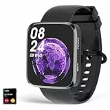 MISIRUN Smartwatch Damen Herren, 1,71' Touchscreen Fitnessuhr mit SpO2-Überwachung Pulsuhr Schlafmonitor Schrittzähler Uhr 20+Sportmodi IP68 Wasserdicht Sportuhr für Android iOS