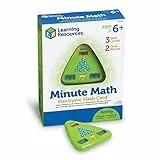 Learning Resources Minute Math- Elektronisches Mathe-Spiel, konzentrationsspiele, mathe rätsel & rechenspiele, mathe 1. klasse, schulanfang/mathe geschenke & schultüte füllung, lerncomputer ab 6 jahre