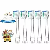 Ersatzbürsten Kinder-Kompatibel mit SG513/SG977/SG2139/DT-BB1/DT-K6,5er ersatzköpfe für Seago & Dada& Tech elektrische zahnbürste kinder(Grüner für Kinder von 18 bis 36 Monaten)
