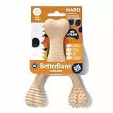 BetterBone - Hundespielzeug zum Kauen - Small Hard Beef - Kauknochen Hund Nylon- & GMO-frei auf Zellulosebasis - Kauspielzeug extra hart mit Rindfleischgeschmack - Kauholz Splitterfrei & langlebig