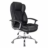 SONGMICS Bürostuhl Chefsessel Drehstuhl Computerstuhl Sitzhöhenverstellung office Stuhl Polsterung, OBG57B
