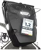 Büchel Fahrradtasche für Gepäckträger I 25.4 L - 100% Wasserdicht I mit Tragegriff und Schultergurt I fahrradtasche gepäckträger, gepäckträgertasche, Fahrrad Taschen hinten