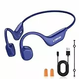 LOBKIN Knochenschall Kopfhörer,Open Ear Kopfhörer Kabellos Bluetooth 6.0,Bone Conduction Headphones IP67 wasserdichte,Dual-Geräte-Verbindung mit Mikrofon,Sportkopfhörer Für Radfahren, Laufen