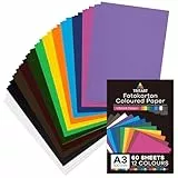 Tritart Fotokarton A3 bunt 300g/m² - 36 Blatt buntes Papier A3 - Pappe zum Basteln - Bastelpapier Set - Fest und Stabil - Tonpapier Bastelkarton 300g - Farbiges Papier - 12 Farben