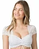 Stockerpoint Damen Jasmin Dirndlbluse, Weiss, 38