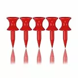 Zivisk Golf Tees Kunststoff 100 Stück Rot 32mm