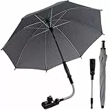 Seachrgif Universal Sonnenschirm kinderwagen, UPF50+ Sonnenschirm Buggy,flexibler Sonnenschutz mit 76 cm Durchmesser, einfach montierbar auf Rund- und Ovalrohre