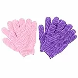 4 Stück Bade-peeling-handschuhe Doppelseitige Peeling-handschuhe Peeling-badehandschuhe Duschhandschuhe Körperwäscher Badehandschuhe Peelings Für Die Spa Badetuch Polyester
