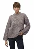 Mavi Damen Crew Neck Sweater Pullover, moonscape Melange, M