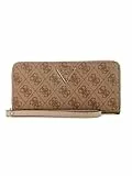 GUESS Laurel II SLG Large Zip Around Wallet L Latte Logo
